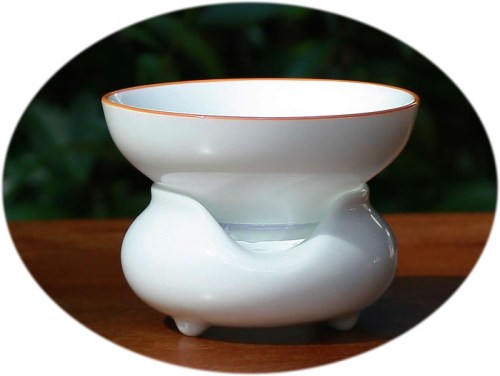 tea strainer ceramic with holder A